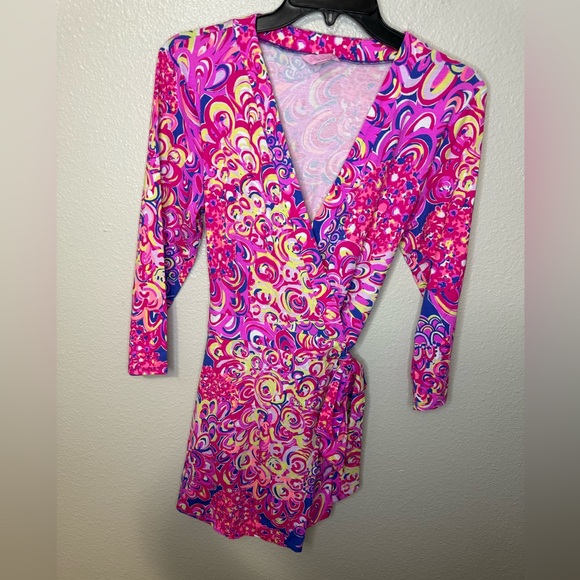Lilly Pulitzer The Karlie Wrap Romper size M - Picture 2 of 5